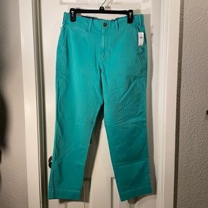 Sea green 6 Gap straight khakis